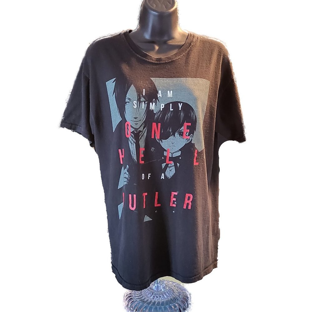 Black Butler Tshirt Size Medium - One Hell of a Butler